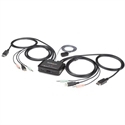 Startech SV211DPUA4K - Switch Kvm De 2 Puertos Displayport 4K Cables Incorporados - Tipología Genérica: Commutado