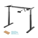 Aisens DF01B-079 - Marco de escritorio motorizado, altura ajustable con panel de control para mesa. 80kg, neg