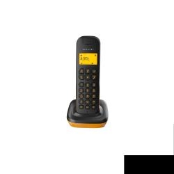 Alcatel ATL1414424 Alcatel D135 es el teléfono con mini base ideal para instalar en cualquier lugar de la casa.Entre las ventajas del Alcatel D135, destaca la pantalla alfanumérica retro iluminada la cual garantiza un mayor confort visual.La agenda con capacidad para 20 nombres y números permite llamar a sus contactos preferidos de la manera más sencilla y el registro de llamadas entrantes permite controlar las llamadas recibidas.El Alcatel D135 está disponible en varios colores, en versión Solo negro y negro/naranja y en versión Dúo y Trio en negro/naranja.