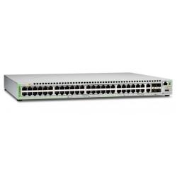 Allied-Telesis 990-004706-50 Gigabit Ethernet Managed Switch With 48 10/100/1000T Poe Ports, 2 Sfp/Copper Combo Ports, 2 Sfp/Sfp+ Uplink Slots, Single Fixed Ac Pow - Puertos Lan: 48 N; Tipo Y Velocidad Puertos Lan: Rj-45 10/100/1000 Mbps; Power Over Ethernet (Poe): Sí; Gestión: Managed; No. Puertos Uplink: 2; Soporte Routing: Sí; No. Puertos Poe: 48