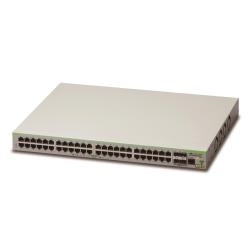 Allied-Telesis 990-005053-50 48 X 10/100T Poe+ Ports And 4 X 100/1000X Sfp (2 For Stacking), Fixed Ac Power Supply, Eu Power Cord - Puertos Lan: 48 N; Tipo Y Velocidad Puertos Lan: Rj-45 10/100 Mbps; Power Over Ethernet (Poe): Sí; Gestión: Managed; No. Puertos Uplink: 4; Soporte Routing: Sí; No. Puertos Poe: 48
