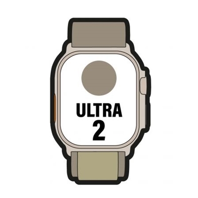 Apple MREY3TY/A Apple Watch Ultra 2 Gps + Cellular 49Mm Titanium Case With Olive Alpine Loop - Medium - Tamaño Pantalla: 1,92 ''; Correa Desmontable: Sí; Duración De La Batería: 36 H