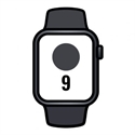 Apple MR8X3QL/A - Apple Watch Series 9 Gps 41Mm Midnight Aluminium Case With Midnight Sport Band - M/L - Tam