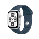 Apple MRE13QL/A - Apple Watch Se Gps 40Mm Silver Aluminium Case With Storm Blue Sport Band - S/M - Tamaño Pa