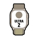 Apple MREY3TY/A - Apple Watch Ultra 2 - 49 mm - titanio - reloj inteligente con Loop Alpine - tela - oliva -