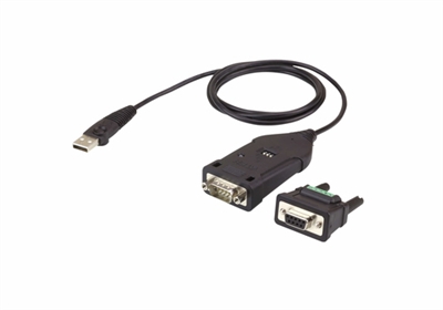 Aten UC485-AT Aten UC485. Conector 1: USB A, Conector 2: DB-9, Género del conector: Macho/Macho, Longitud de cable: 1,2 m. Color del producto: Negro