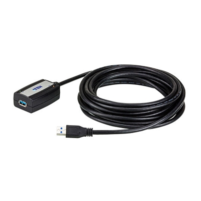 Aten UE350A-AT Aten UE350A. Longitud de cable: 5 m, Conector 1: USB A, Conector 2: USB A, Versión USB: USB 3.2 Gen 1 (3.1 Gen 1), Género del conector: Macho/Hembra, Rango máximo de transferencia de datos: 5000 Mbit/s, Color del producto: Negro