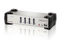 Aten CS1734B-AT-G - Características- Switch KVM de 4 puertas con soporte USB 2.0 y audio surround 2.1- Una con