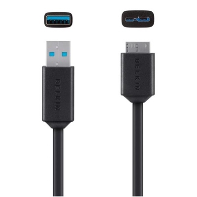 Belkin F3U166BT1.8M Belkin - Cable USB - USB Tipo A (M) a Micro-USB tipo B (M) - USB 3.0 - 1.8 m - moldeado