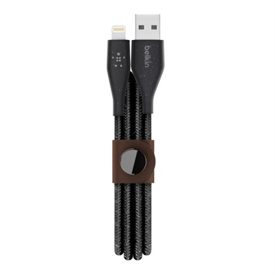 Belkin F8J236BT04-BLK Belkin DuraTek Plus - Cable Lightning - USB macho a Lightning macho - 1.22 m - negro - para Apple iPad/iPhone/iPod (Lightning)