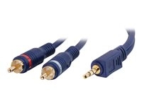 C2g 80276 C2G Velocity - Cable de audio - RCA macho a mini-phone stereo 3.5 mm macho - 5 m - blindado