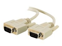 C2g 81161 C2G Economy - Cable VGA - HD-15 (VGA) (M) a HD-15 (VGA) (M) - 2 m - moldeado, tornillos de mariposa