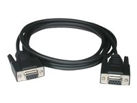 C2g 81418 C2G - Cable de módem nulo - DB-9 (H) a DB-9 (H) - 2 m - moldeado - negro