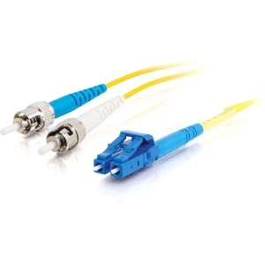 C2g 85542 C2G LC-ST 10Gb 50/125 OM3 Duplex Multimode PVC Fiber Optic Cable (LSZH) - Cable de red - modo múltiple ST (M) a LC de modos múltiples (M) - 3 m - fibra óptica - impresión a dos caras - 50/125 micras - OM3 - sin halógenos - agua