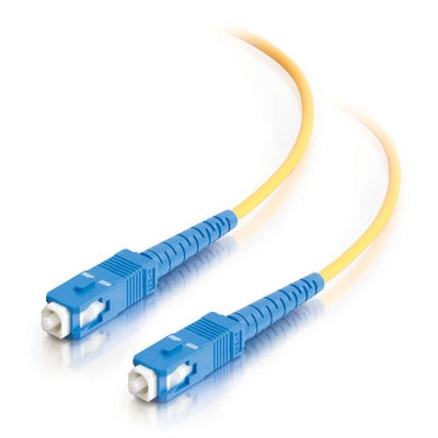 C2g 85568 C2G SC-SC 9/125 OS1 Duplex Singlemode PVC Fiber Optic Cable (LSZH) - Cable de interconexión - modo sencillo SC (M) a modo sencillo SC (M) - 1 m - fibra óptica - impresión a dos caras - 9/125 micrones - OS1 - sin halógenos - amarillo