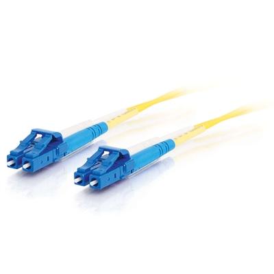 C2g 85606 C2G LC-LC 9/125 OS1 Duplex Singlemode PVC Fiber Optic Cable (LSZH) - Cable de interconexión - modo simple LC (M) a modo simple LC (M) - 3 m - fibra óptica - impresión a dos caras - 9/125 micrones - OS1 - sin halógenos - amarillo