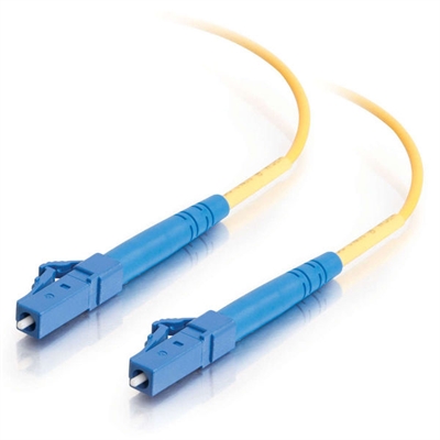 C2g 85607 C2G LC-LC 9/125 OS1 Duplex Singlemode PVC Fiber Optic Cable (LSZH) - Cable de interconexión - modo simple LC (M) a modo simple LC (M) - 5 m - fibra óptica - impresión a dos caras - 9/125 micrones - OS1 - sin halógenos - amarillo