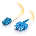 C2g 85587 - C2G LC-SC 9/125 OS1 Duplex Singlemode PVC Fiber Optic Cable (LSZH) - Cable de interconexió