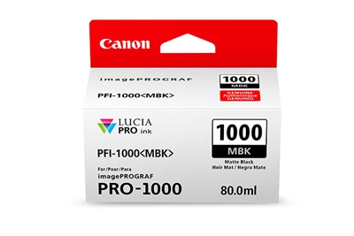 Canon 0545C001AA Canon Ipf Pro1000 Cartucho Negro Mate Pfi-1000Mbk