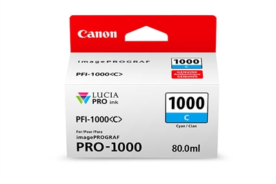 Canon 0547C001AA Canon Ipf Pro1000 Cartucho Cian Pfi-1000C