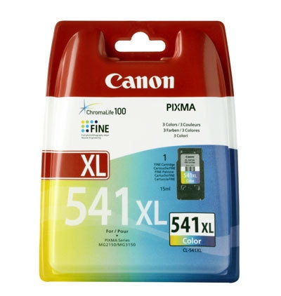 Canon 5226B004 Canon CL-541 XL. Tipo: Original, Tipo de tinta: Tinta a base de pigmentos, Colores de impresión: Cian, Magenta, Amarillo. Tipo de embalaje: Ampolla