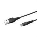 Celly USBLIGHTNYLBK - Celly Cable Usb Lightning Nylon Negro - Material: Nylon; Color Principal: Negro; Tipo De C