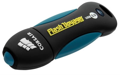 Corsair CMFVY3A-64GB Corsair 64GB Voyager V2. Capacidad: 64 GB, Interfaz del dispositivo: USB tipo A, Versión USB: 3.2 Gen 1 (3.1 Gen 1), Velocidad de lectura: 190 MB/s, Velocidad de escritura: 55 MB/s. Factor de forma: Tapa, Color del producto: Negro, Azul