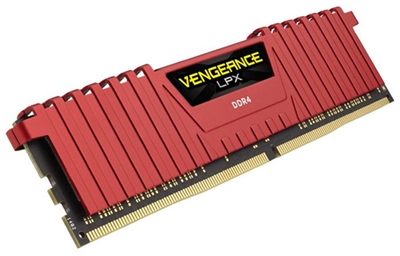 Corsair CMK8GX4M1A2400C16R Corsair Vengeance LPX 8GB DDR4-2400. Componente para: PC/servidor, Memoria interna: 8 GB, Diseño de memoria (módulos x tamaño): 1 x 8 GB, Tipo de memoria interna: DDR4, Velocidad de memoria del reloj: 2400 MHz, Forma de factor de memoria: 288-pin DIMM, Latencia CAS: 16, Color del producto: Rojo