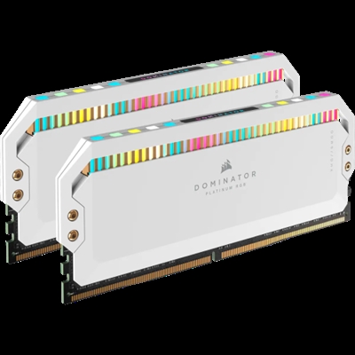 Corsair CMT64GX5M2B5600C40W Corsair Dominator CMT64GX5M2B5600C40W. Componente para: PC, Memoria interna: 64 GB, Diseño de memoria (módulos x tamaño): 2 x 32 GB, Tipo de memoria interna: DDR5, Velocidad de memoria del reloj: 5600 MHz, Forma de factor de memoria: 288-pin DIMM, Latencia CAS: 40, Color del producto: Blanco