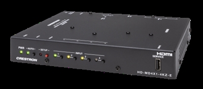 Crestron 6511306 Conmutador AV 4x1 4K60 4:4:4 HDRUn conmutador AV 4K60 4:4:4 de alto rendimiento. Proporciona cuatro entradas HDMI® y una salida HDMI. Incluye compatibilidad con los formatos de vídeo HDR (High Dynamic Range) y Dolby Vision®, conmutación automática de entradas HDMI, gestión avanzada de EDID, control nativo de Crestron® a través de Ethernet, conectividad XiO Cloud® y seguridad de nivel empresarial.