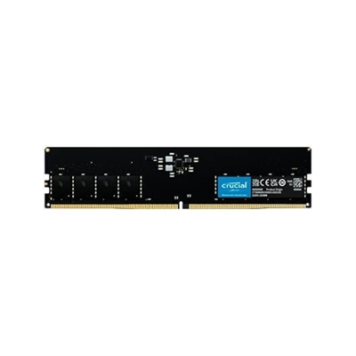 Crucial CT16G48C40U5 Crucial - DDR5 - 16GB - DIMM de 288 contactos - 4800MHz / PC5-38400 - CL40 - 1.1V- sin bufer - no-ECC