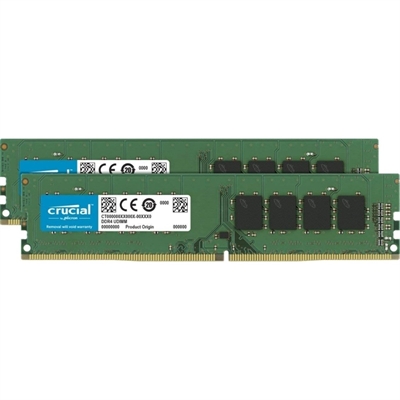 Crucial CT2K4G4DFS824A Crucial - DDR4 - 8GB: 2 x 4GB - DIMM de 288 contactos - 2400MHz / PC4-19200 - CL17 - 1.2V - sin búfer - no-ECC