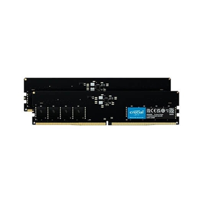 Crucial CT2K8G48C40U5 Crucial - DDR5 - kit - 16GB: 2 x 8GB - DIMM de 288 contactos - 4800MHz / PC5-38400 - CL40 - 1.1V- sin bufer - no-ECC