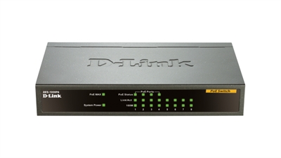 D-Link DES-1008PA D-Link DES-1008PA - Switch - no gestionable - 4 puertos 10/100 (PoE) + 4 puertos 10/100 - sobremesa - PoE