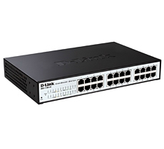 D-Link DGS-1100-24P 24-Port 10/100/1000Mbps PoE Gigabit EasySmart Switch - 12-Port 1000BaseTX Auto-Negotiating 10/100/1000Mbps + 12 Port PoE Switch - Switch Capacity 48Gbps. - Max Forwarding Rate 35.7 Mpps - 512Kbytes Packet Buffer - MAC Address Table Size – 64 Entrie