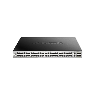 D-Link DGS-3130-54TS/SI 48 X 10/100/1000Base-T Ports Layer 3 Stackable Managed Gigabit Switch With 2 X 10Gbase-T Ports And 4 X Sfp+ Ports - Puertos Lan: 48 N; Tipo Y Velocidad Puertos Lan: Rj-45 10/100/1000 Mbps; Power Over Ethernet (Poe): No; Gestión: Managed; No. Puertos Uplink: 6; Soporte Routing: Sí; No. Puertos Poe: 0