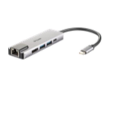 D-Link DUB-M520 PUERTOS E INTERFACESTecnología de conectividad: AlámbricoInterfaz de host: Thunderbolt 3Cantidad de puertos tipo A USB 3.2 Gen 1 (3.1 Gen 1): 2Número de puertos HDMI: 1Micrófono, jack de entrada: NoCantidad de puertos tipo C USB 3.2 Gen 1 (3.1 Gen 1): 1Suministro de potencia USB: SiEntrega de energía USB (USB Power Delivery) de hasta: 60 WVersión HDMI: 1.4CONEXIÓNEthernet: SiEthernet LAN (RJ-45) cantidad de puertos: 1Ethernet LAN, velocidad de transferencia de datos: 10,100,1000 Mbit/sEstándares de red: IEEE 802.3, IEEE 802.3ab, IEEE 802.3az, IEEE 802.3u, IEEE 802.3xBidireccional completo (Full duplex): SiDESEMPEÑOColor del producto: Aluminio, NegroTarjeta de lectura integrada: NoTipo HD: 4K Ultra HDResolución (máxima digital): 4096 x 2160 PixelesIndicadores LED: SiConectar y usar (Plug and Play): SiMaterial de la carcasa: AluminioCertificación: CE, FCC, IC, RCMCONTROL DE ENERGÍACorriente de entrada: 0.12 ASOFTWARESistema operativo Windows soportado: SiSistema operativo MAC soportado: SiOtros sistemas operativos soportados: ChromeOSCONDICIONES AMBIENTALESIntervalo de temperatura operativa: 0 - 70 °CIntervalo de temperatura de almacenaje: -25 - 85 °CIntervalo de humedad relativa para funcionamiento: 5 - 80%Intervalo de humedad relativa durante almacenaje: 5 - 80%PESO Y DIMENSIONESAncho: 103 mmProfundidad: 31 mmAltura: 11 mmPeso: 49 gEMPAQUETADOCantidad por paquete: 1 pieza(s)''Código de Sistema de Armomización (SA): 84733020