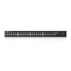 Dell 210-AEWB Dell Networking N1548P, PoE+, 48x 1GbE + 4x 10GbE SFP+ fixed ports, Stacking, IO to PSU airflow, AC/N1548,N1548P Lifetime Limited Hardware Warranty - Minimum Warranty
