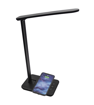 Denver LQI-105 Desk Lamp With Charger - Color Principal: Negro; Tipo De Conector Input: Microusb; Output Wireless: 2 A