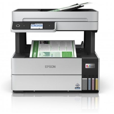 Epson C11CJ89402 Epson EcoTank ET-5150 - Impresora multifunción - color - chorro de tinta - A4/Legal (material) - hasta 17.5 ppm (impresión) - 250 hojas - USB, LAN, Wi-Fi