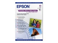 Epson C13S041315 Alternativo Al C13s041125 (A3 Quality 20H) Y Al C13s041142 (A3 20H) Epson Papel Premium Glossy Photo 255G 20 Hojas De A3