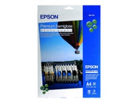Epson C13S041332 Epson Papel Fotográfico Semibrillo (Premium Semiglossy Photo) A4 20 Hojas De 251G.