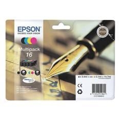 Epson C13T16264022 Epson 16 Multipack - Paquete de 4 - negro, amarillo, cián, magenta - original - blíster con alarmas de RF/acústica - cartucho de tinta - para WorkForce WF-2010, 2510, 2520, 2530, 2540, 2630, 2650, 2660, 2750, 2760