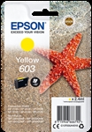 Epson C13T03U44020 - Epson 603 - 2.4 ml - amarillo - original - blíster con alarmas de RF/acústica - cartucho d