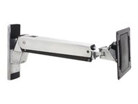 Ergotron 45-304-026 Ergotron Interactive Arm VHD - Kit de montaje (brazo articulado, adaptador VESA, soporte de montaje en pared) - Tecnología patentada Constant Force - para pantalla LCD - aluminio - lateral negro, aluminio pulido - tamaño de pantalla: 40-63