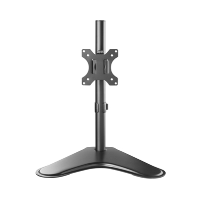 Ewent EW1535 El pedestal metálico completo para escritorio para monitor EW1535 crea un entorno de trabajo ergonómico y que ahorra espacio. Fije un monitor (de hasta 34 pulgadas y 9 kg) con el sencillo sistema de montaje en el pedestal de escritorio y establezca su altura y ángulo de visualización ideales. Puede inclinar, rotar, girar y alinear las pantallas individualmente y evitar así dolencias de espalda, cuello y hombros. El pedestal tiene un sistema integrado de administración de cables y espacio de almacenamiento para las llaves Allen.Pedestal de altura ajustable para escritorio para monitor: reduzca el riesgo de dolencias en la espalda, el cuello y los hombrosColoque un monitor (de hasta 34 pulgadas y 8 kg) en el pedestal ergonómico para escritorio para monitor EW1535. El pedestal tiene 2 puntos de pivote para conseguir la mejor distancia de visualización y para ahorrar espacio. Ajuste la altura y el ángulo de visualización conforme a sus preferencias. Puede inclinar, rotar, girar y alinear cada pantalla individualmente y evitar así dolencias de espalda, cuello y hombros.Práctico sistema de montaje del monitorEl EW1535 está equipado con VESA 75x75 y 100x100. El sistema de instalación sencillo posibilita el acoplamiento del monitor al pedestal de escritorio sin que necesite ayuda de nadie. Todo el material de montaje está incluido. Mantenga los cables organizados con el sistema de administración de cables. El EW1535 también tiene espacio de almacenamiento para las llaves Allen.MONTAJECapacidad máxima de peso: 9 kgTamaño máximo de pantalla: 81,3 cm (34'')Tipo de montaje: EscritorioTamaño mínimo de pantalla: 33 cm (13'')Compatibilidad con interfaz de montaje (min): 75 x 75 mmCompatibilidad con interfaz de montaje (max): 100 x 100 mmNúmero de pantallas soportadas: 1Montaje: IndependienteInterfaz de panel de montaje: 75 x 75,100 x 100 mmERGONOMÍAAjustes de altura: SiTipo de ajuste de altura: ManualRango de ajustes de altura: 20 - 460 mmInclinable: SiÁngulo de inclinación: -45 - 45°Ángulo de giro (alcance): -90 - 90°Ángulo de rotación: 360°DISEÑOColor del producto: Negro