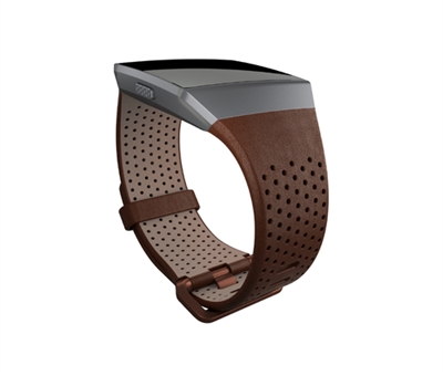 Fitbit FB164LBDBS Fitbit Perforated Leather Band - Correa de reloj para reloj inteligente - Pequeña - coñac - para Fitbit Ionic