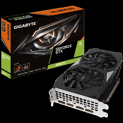 Gigabyte GVN166TO6-00-G Gigabyte GeForce GTX 1660 Ti OC 6G, GeForce GTX 1660 Ti, 6 GB, GDDR6, 192 bit, 7680 x 4320 Pixeles, PCI Express x16 3.0