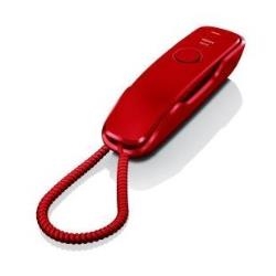 Gigaset S30054S6527R103 Telefono Fijo Compacto Da210 Rojo - Inalámbrico: No; Manos Libres: No; Soporte Voip: No; Estándar Dect/Gap: No