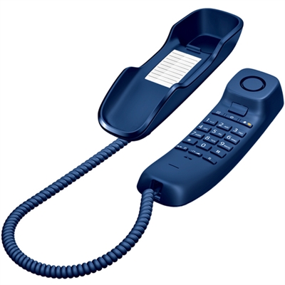 Gigaset S30054-S6527-R104 Gigaset DA210. Tipo: Teléfono analógico. Capacidad de lista de direcciones: 10 entradas. Color del producto: Azul